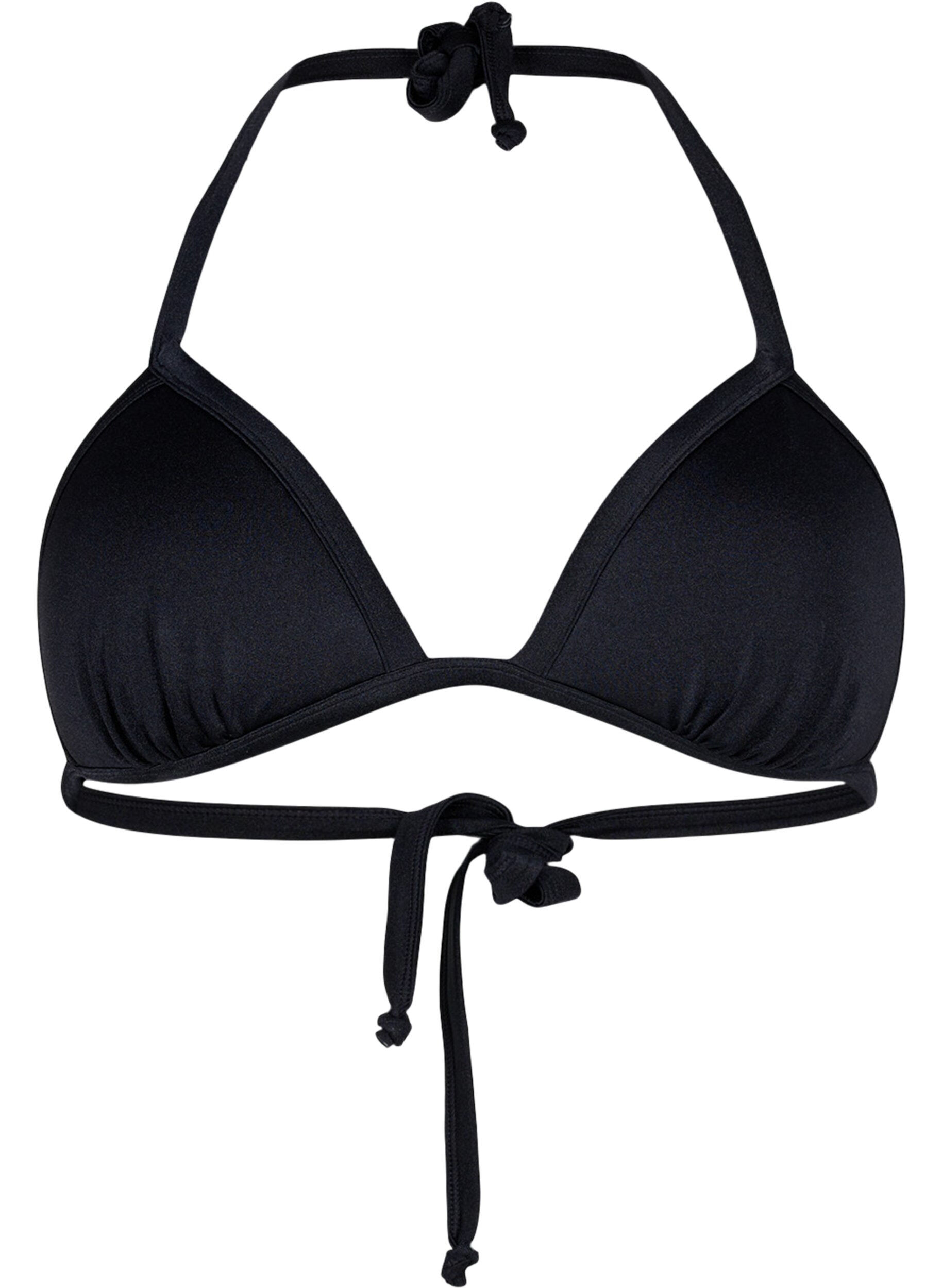 Einfarbiger Triangel-Bikini-BH
