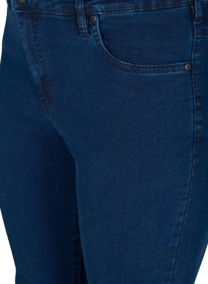 Hochtaillierte Super Slim Amy Jeans, Blau, Packshot image number 2