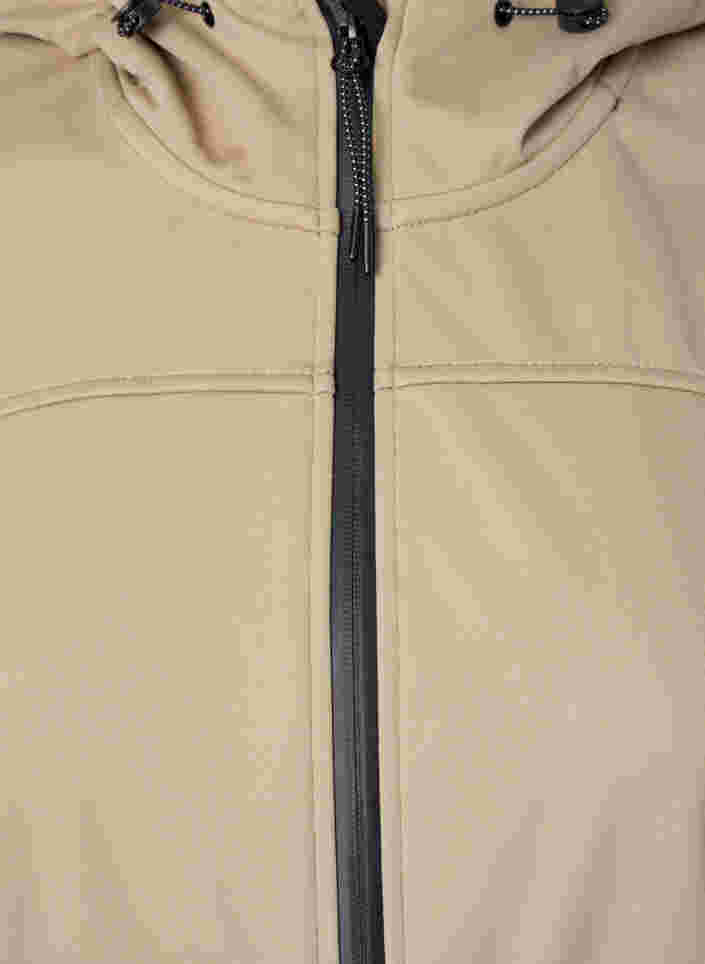 Softshell-Jacke mit Colour-Block, Black Comb, Packshot image number 2