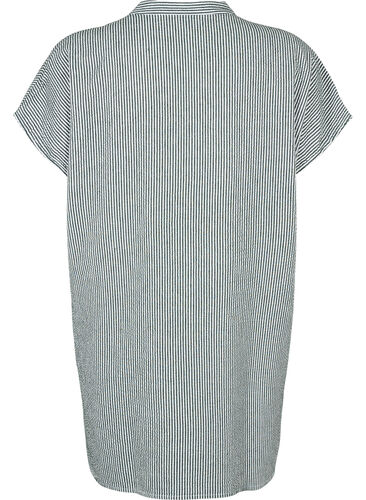 Kurzärmeliges Baumwollhemd mit Streifen, Scarab Stripe, Packshot image number 1