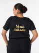 T-Shirt mit Print, Schwarz, Model image number 2