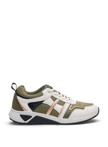 Sneakers mit breiter Passform, Army Green/Rose Gold, Packshot image number 0