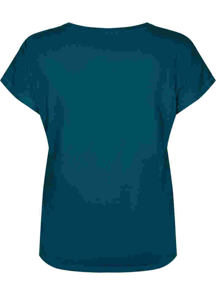 Kurzarm Trainingsshirt, Deep Teal, Packshot image number 1