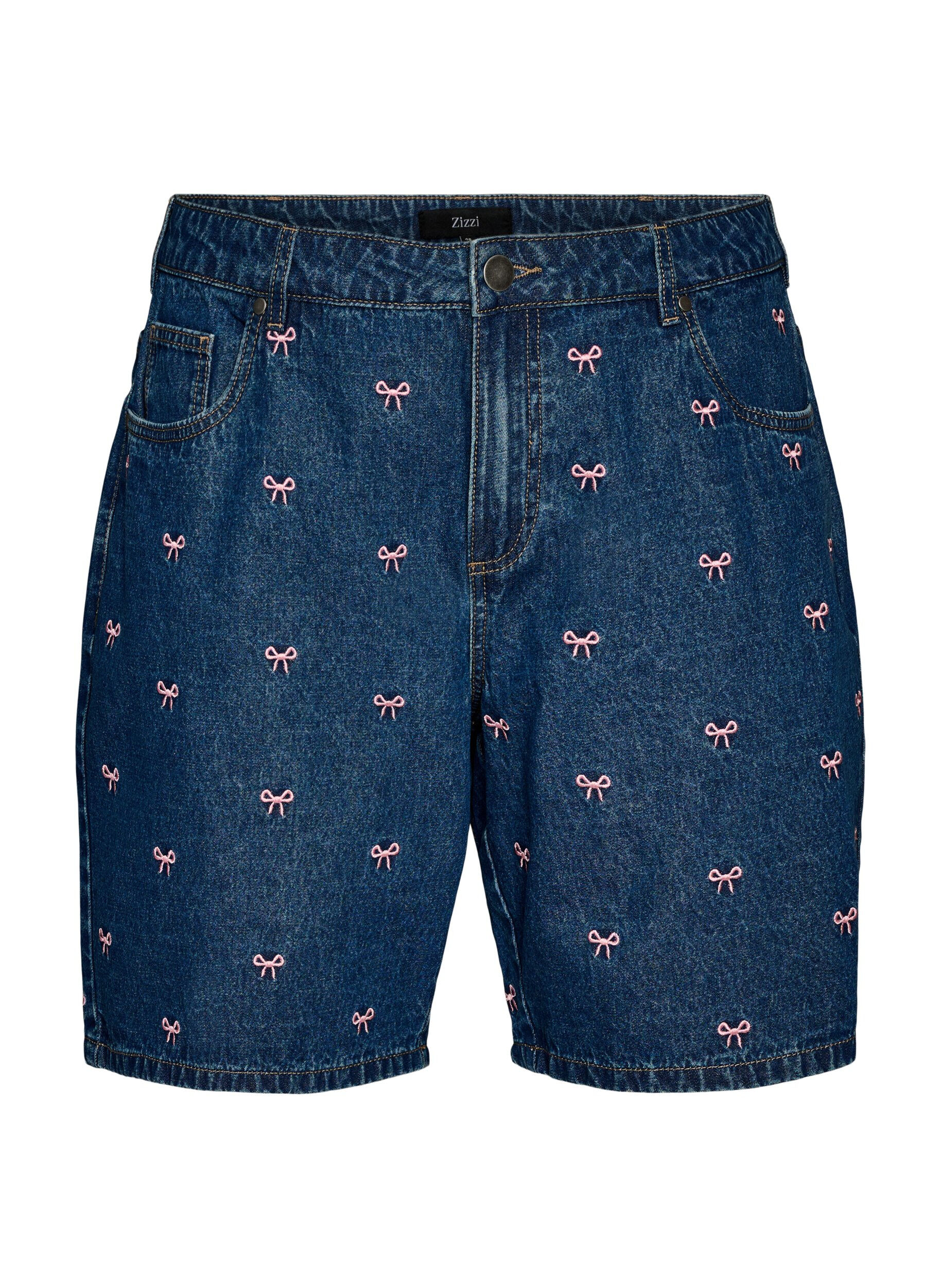 Bestickte Denimshorts
