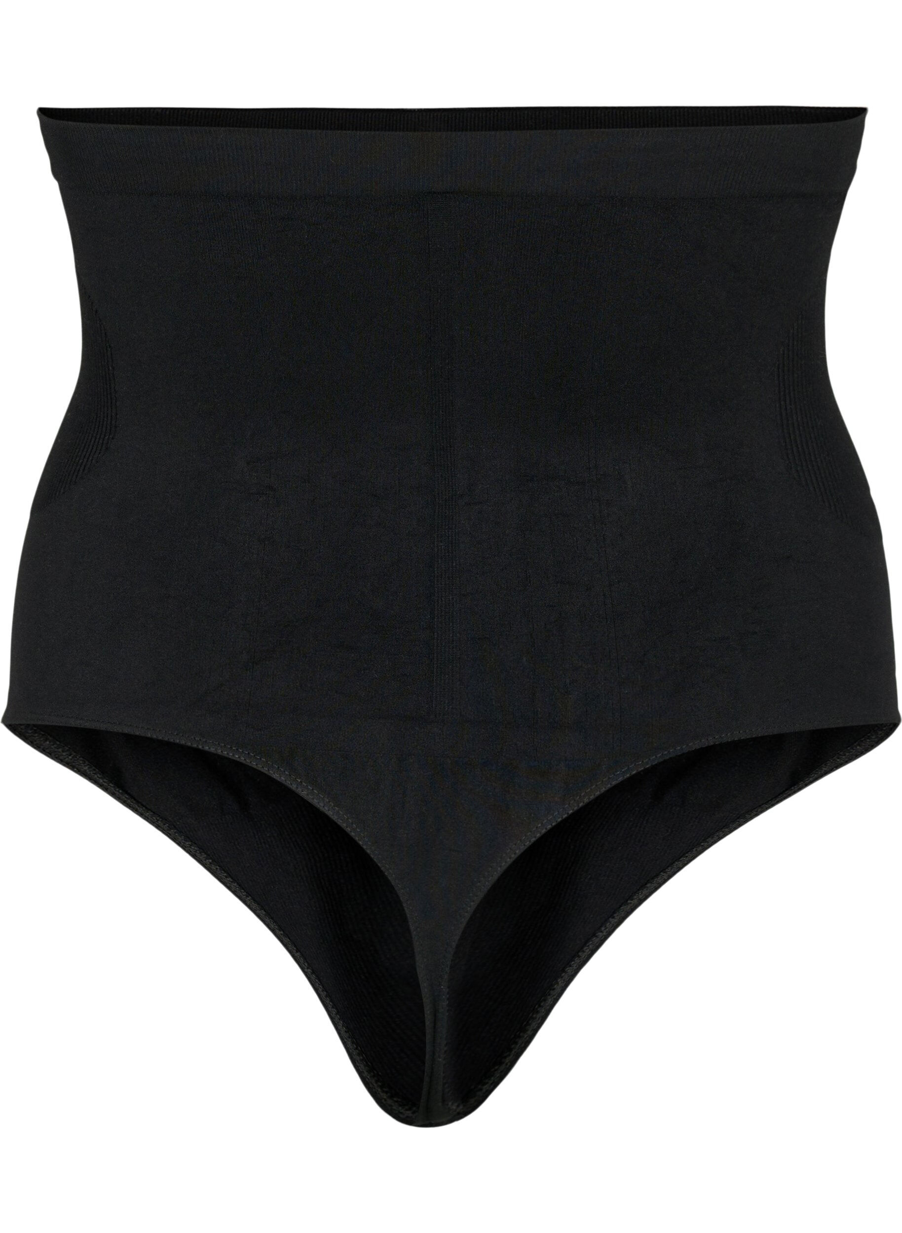 ZizziShapewear-Tanga mit hoher Taille, Schwarz, Packshot image number 1