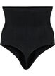 Shapewear-Tanga mit hoher Taille, Schwarz, Packshot image number 1