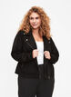Bikerjacke aus Wildlederimitat, Black, Model image number 0