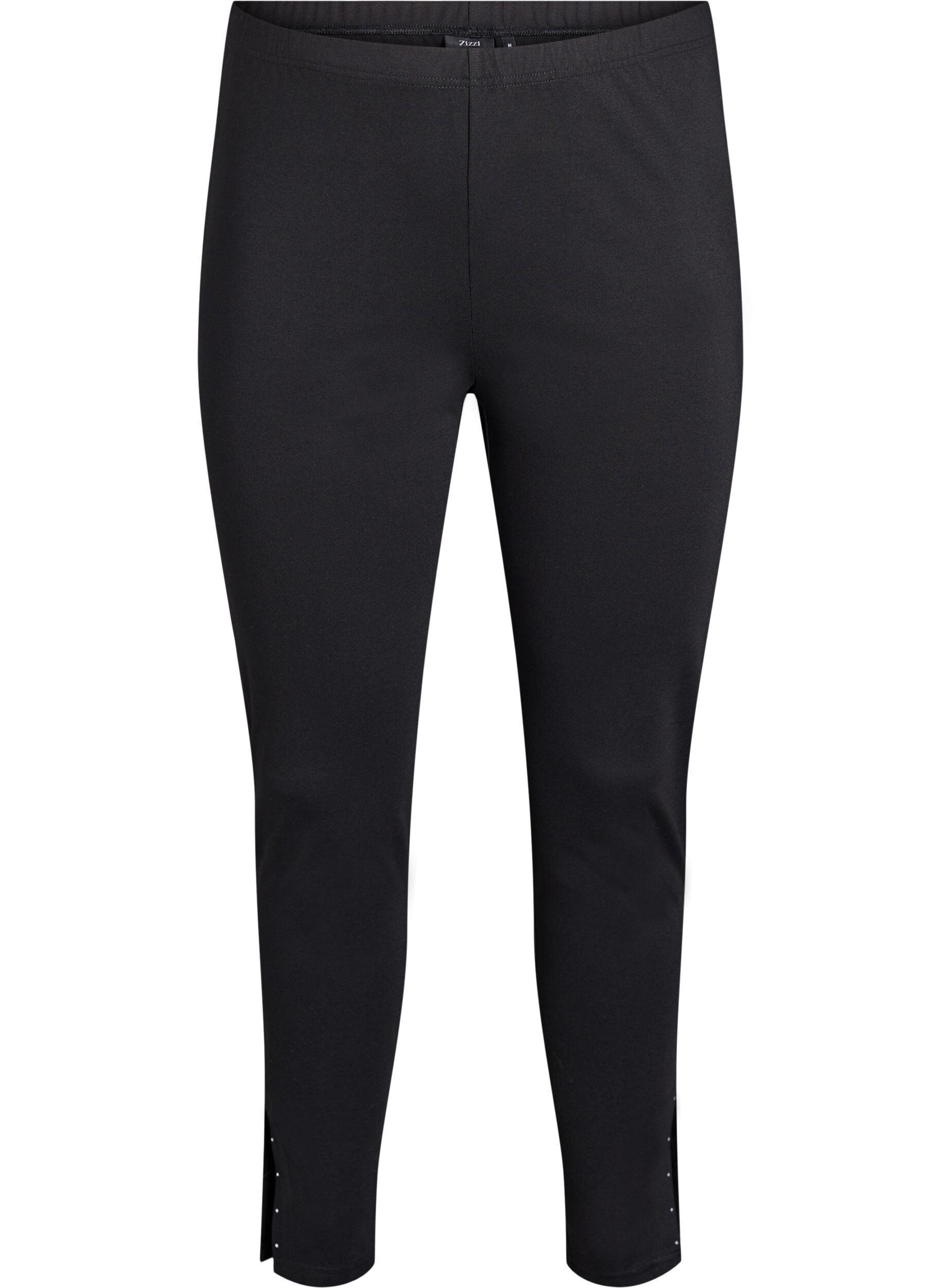 Leggings mit Schlitzen und kleinen Strasssteinen