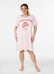 Kurz&auml;rmeliges Nachthemd aus Bio-Baumwolle, Pink, Model image number 0