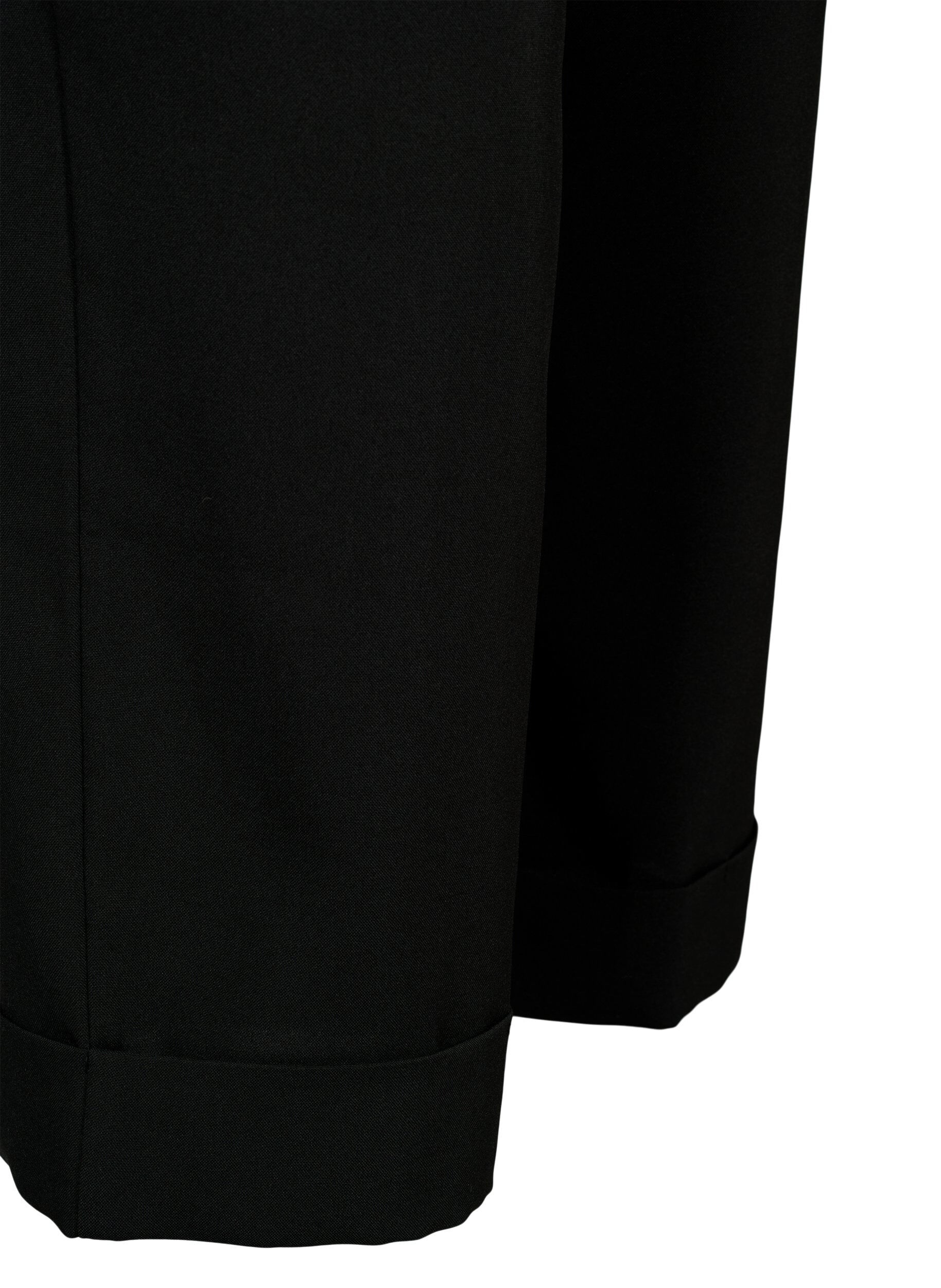 ZizziHose mit hoher Taille und Umschlag, Black, Packshot image number 3