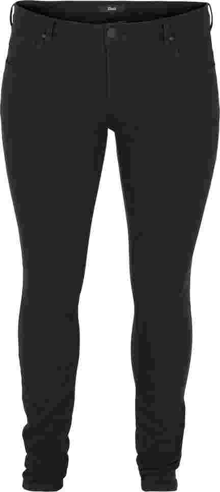 Hochtaillierte Super Slim Amy Jeans, Black, Packshot image number 0