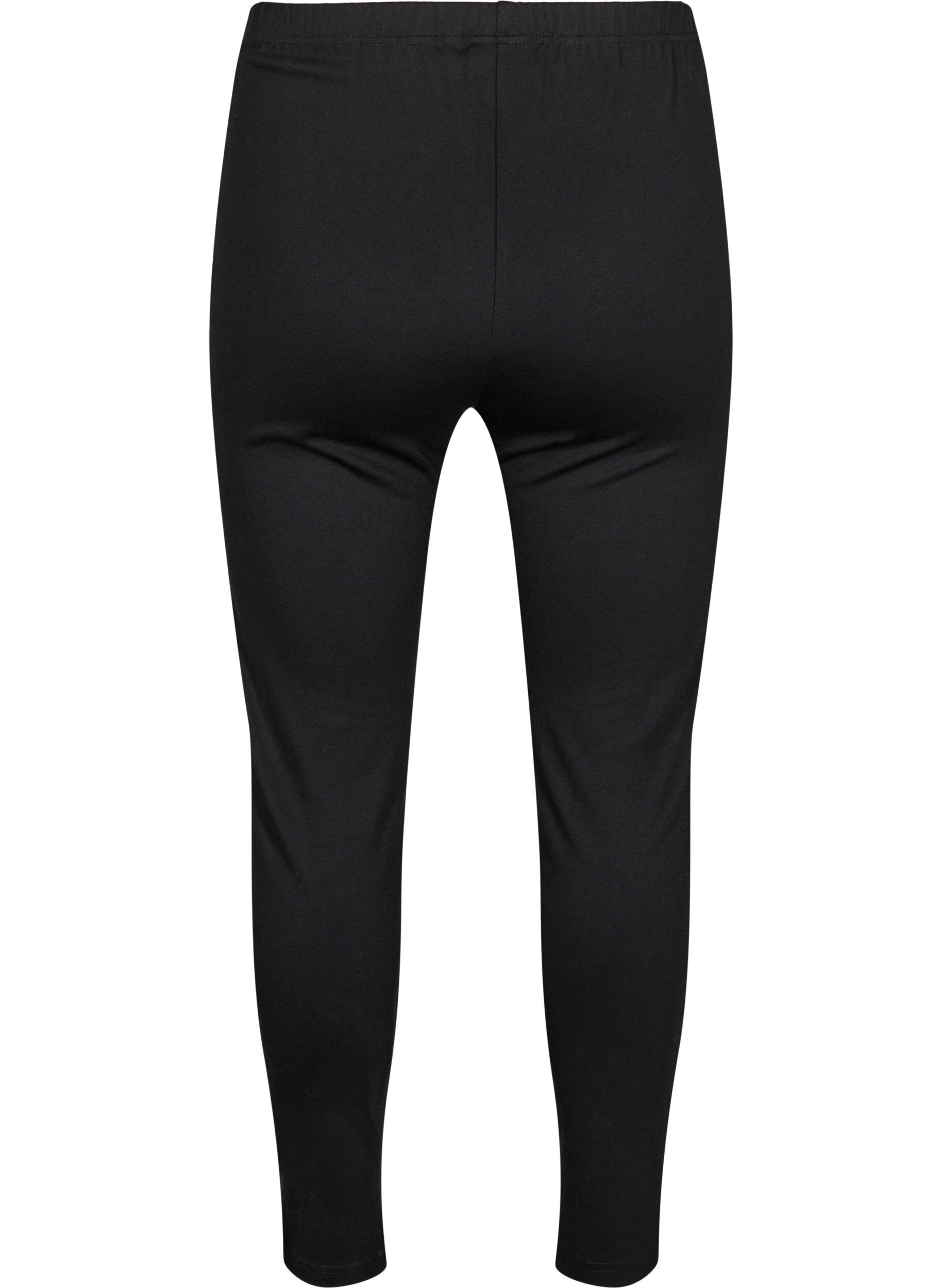 ZizziLeggings aus Viskose mit Rei&szlig;verschlussdetail, Schwarz, Packshot image number 1