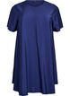 A-Linien-Kleid aus Viskose mit kurzen Ärmeln, Blau, Packshot image number 0