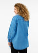 Jeanshemd mit Strasssteinen, Light Blue Denim, Model image number 1
