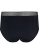 Hochtaillierte Bikinihose mit Mesh, Black, Packshot image number 1