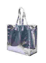 Einkaufstasche mit Reißverschluss, Silver, Packshot