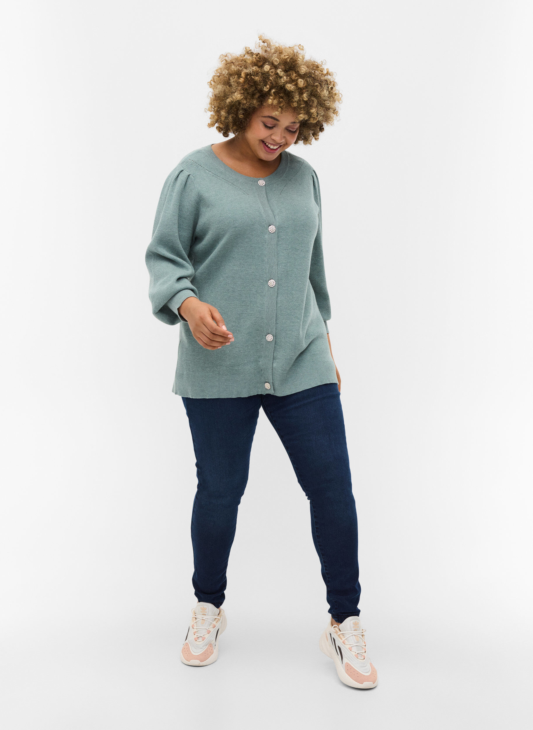 ZizziJeggings aus Baumwollmischung, Dark blue denim, Model image number 0