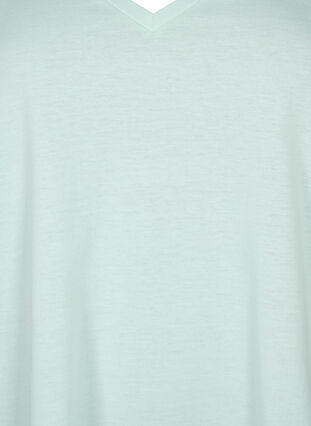 Kurzärmeliges T-Shirt mit V-Ausschnitt, Honeydew, Packshot image number 2