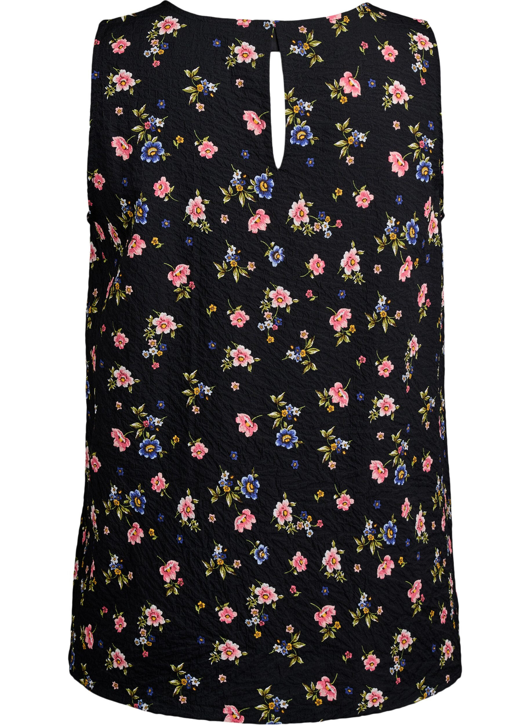 ZizziFLASH &ndash; &Auml;rmelloses Top mit Struktur, Schwarz, Packshot image number 1