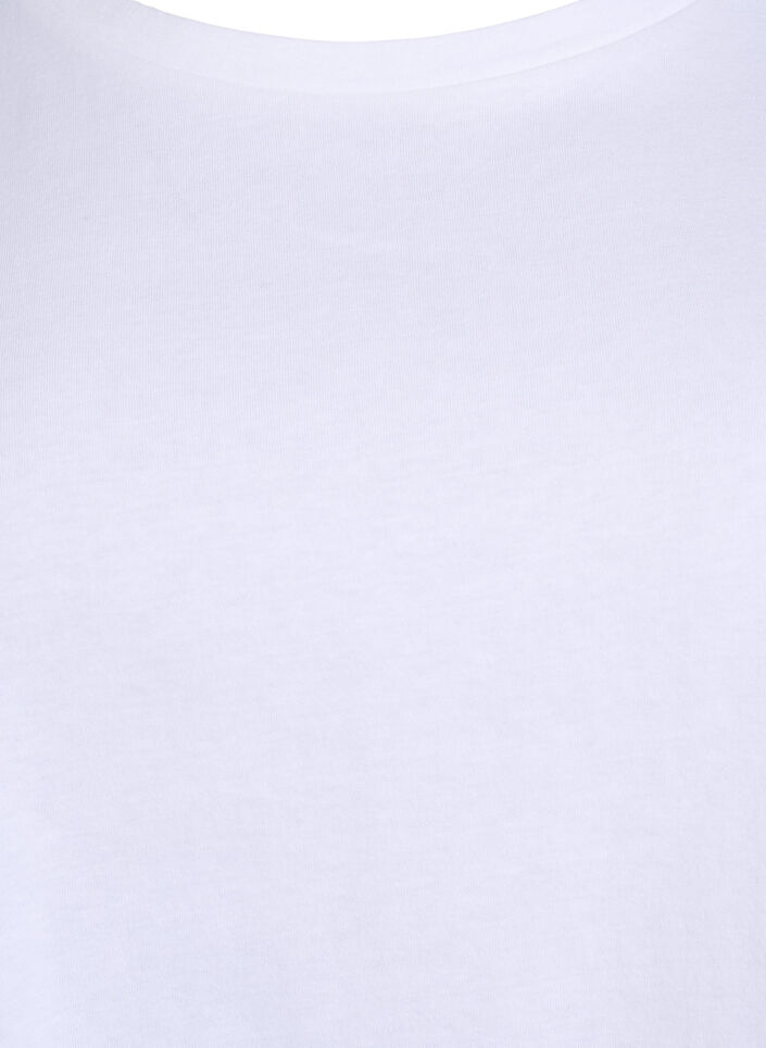 T-Shirt mit Ärmeln in Broderie Anglaise, Weiß, Packshot image number 2