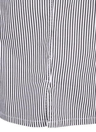 Gestreifter Bleistiftrock mit Taschen, Black & White Stripe, Packshot image number 4
