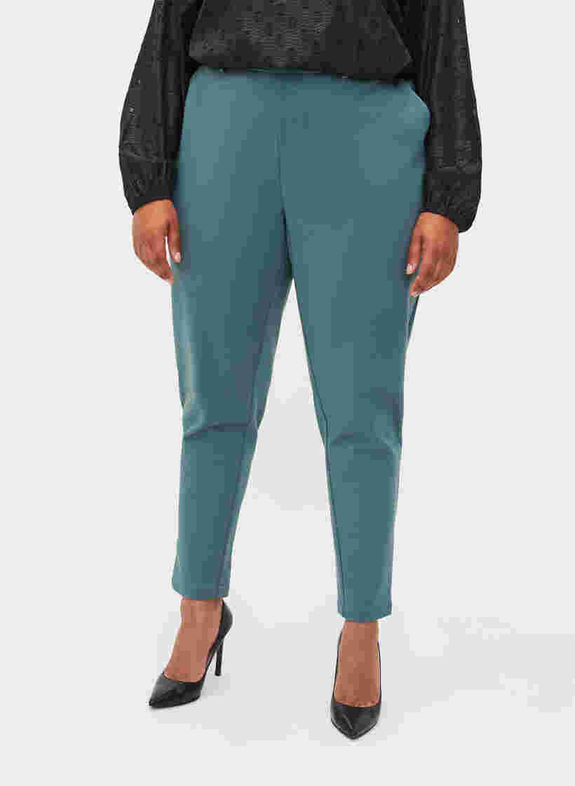 Cropped Hose mit Taschen und verstellbaren Schnüren, Silver Pine, Model image number 2
