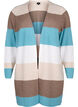 Lange Strickjacke mit offener Vorderseite, Reef Waters Mel Comb, Packshot image number 0
