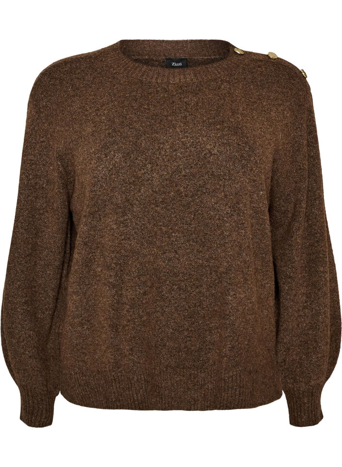 Strickbluse mit Knopfleiste, 0890, Packshot image number 0