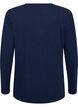 Basic Bluse aus Jersey mit langen &Auml;rmeln, Blau, Packshot image number 1