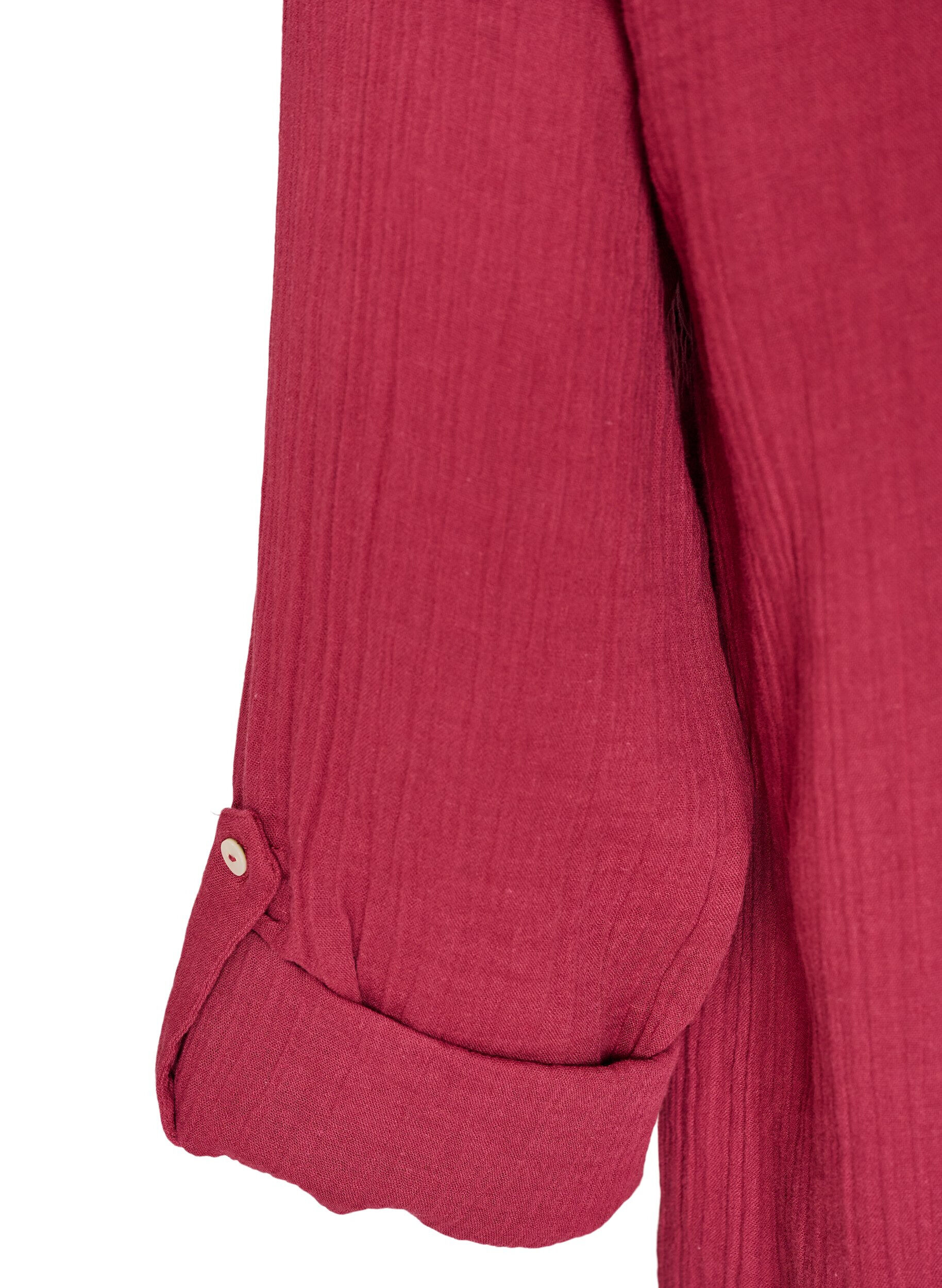 ZizziBluse aus Baumwollmusselin mit Lochstickerei, Rot, Packshot image number 3