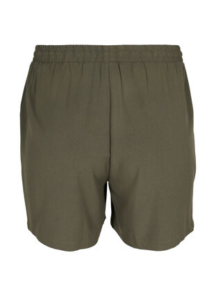 Lockere Shorts mit Taschen, Dark Olive, Packshot image number 1