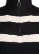 Strickpullover mit hohem Kragen und Rei&szlig;verschluss, Schwarz, Packshot image number 2