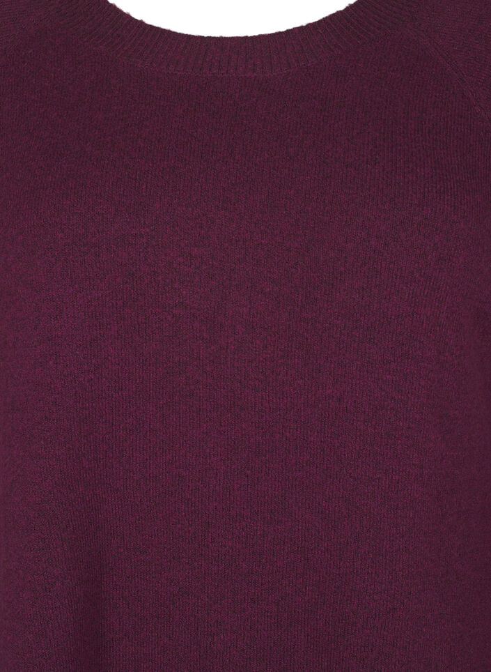 Strickbluse mit Perlendetails, Potent P. Black Mel., Packshot image number 2