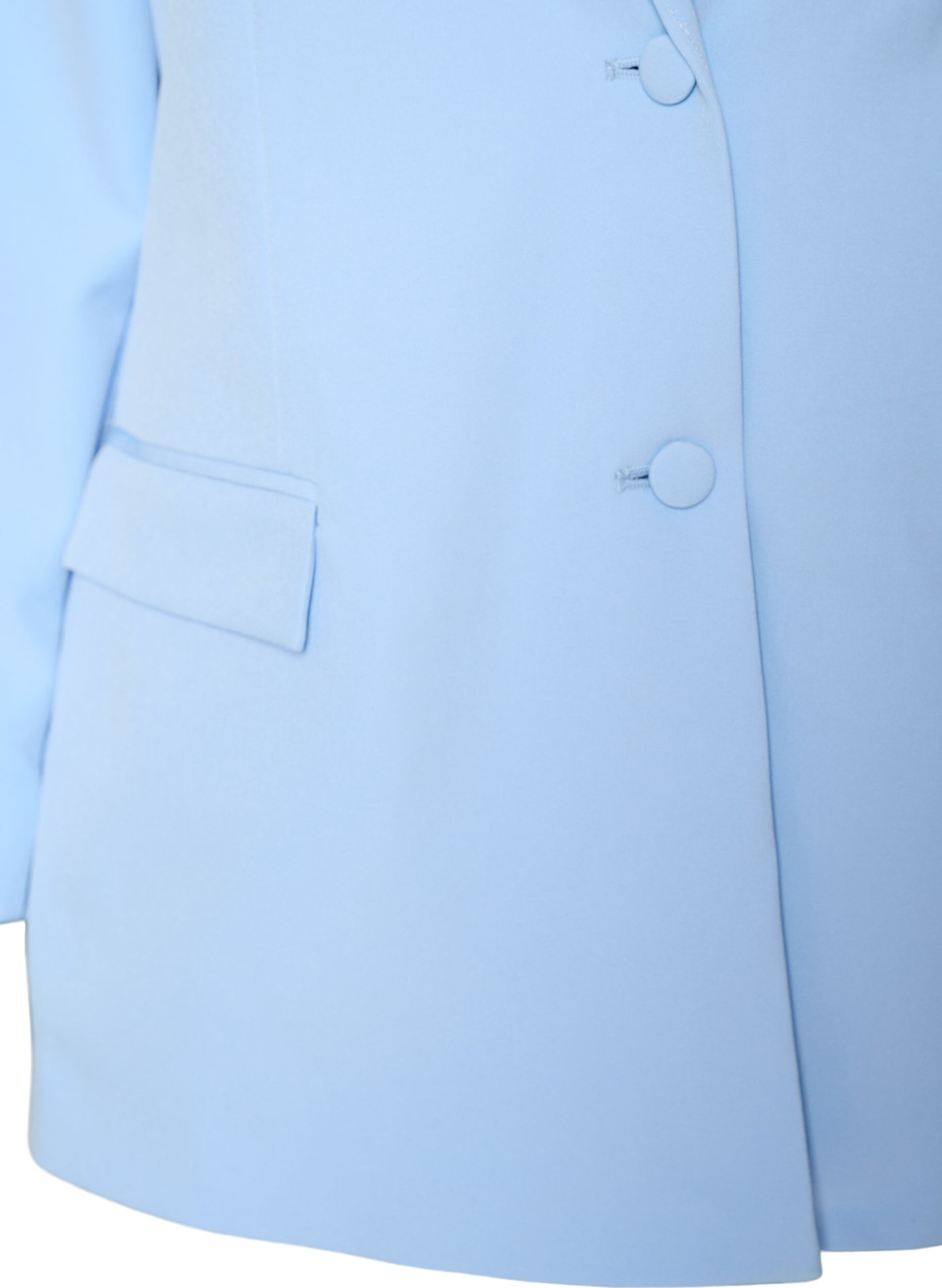 ZizziKlassischer Blazer mit Knopfverschluss, Blau, Packshot image number 2