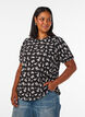 Bluse mit langen &Auml;rmeln und gebl&uuml;mtem Print, Schwarz, Model image number 0