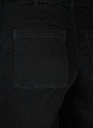 Jeans mit hoher Taille und weitem Bein, Black, Packshot image number 3