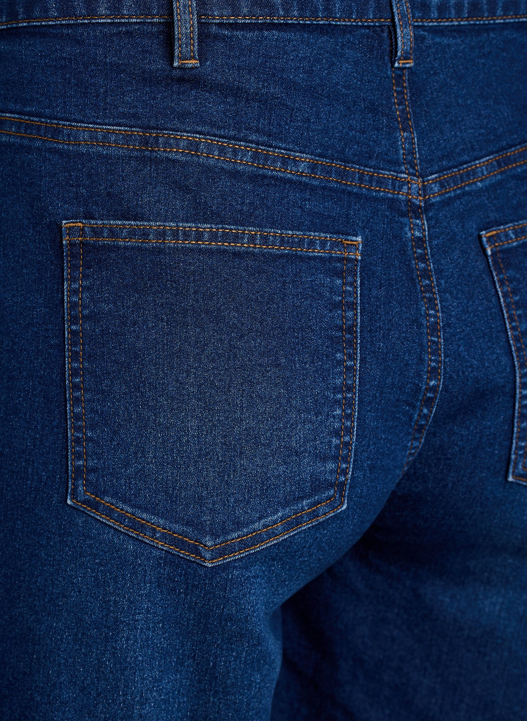 ZizziFLASH - Locker sitzende Jeansshorts mit hoher Taille, Blau, Packshot image number 3