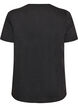 T-Shirt aus Bio-Baumwolle mit Print, Schwarz, Packshot image number 1