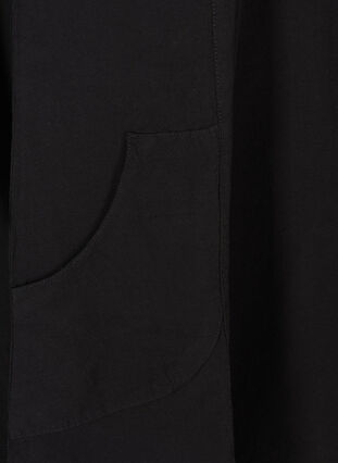 Kurzarm Kleid, Black, Packshot image number 3