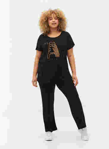 Trainings-T-Shirt mit Print, Black w. Bad Ass, Model image number 2