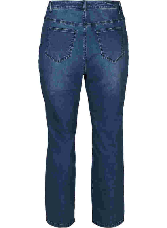 Jeans mit extra hoher Taille, Blue denim, Packshot image number 1