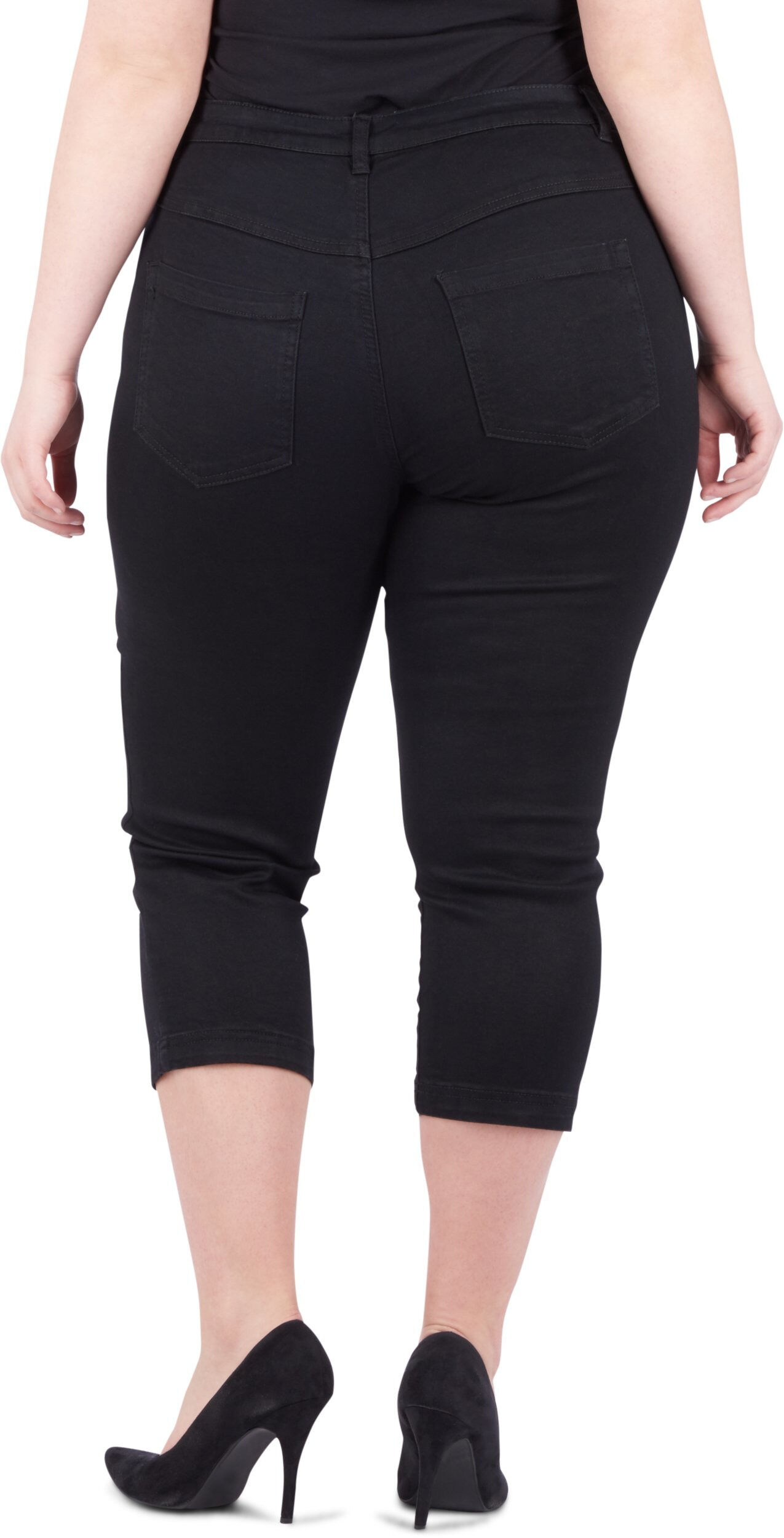 ZizziSlim Fit Emily Capri Jeans, Schwarz, Packshot image number 4