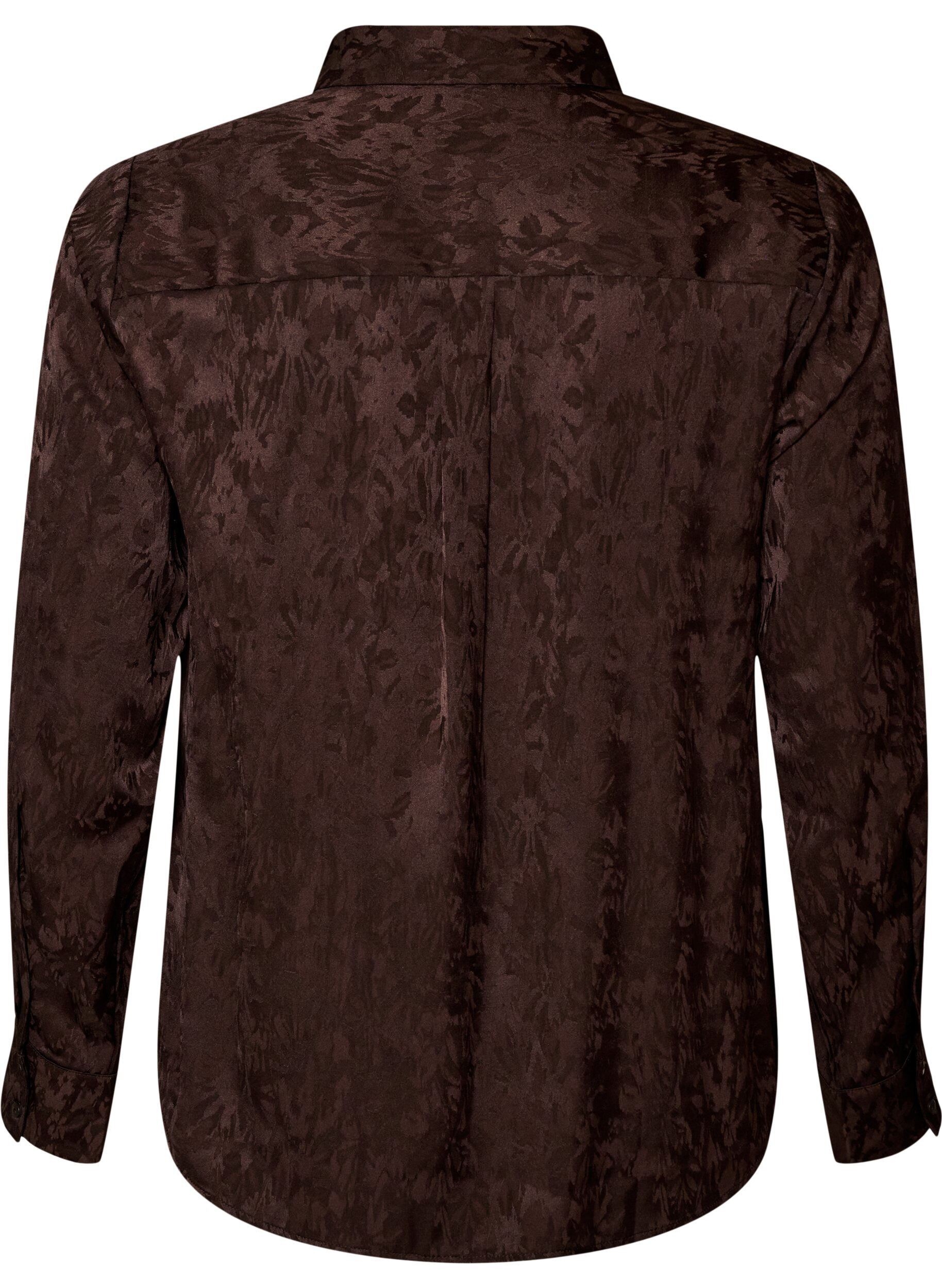 ZizziBluse mit Ton-in-Ton-Paisleymuster, Braun, Packshot image number 1
