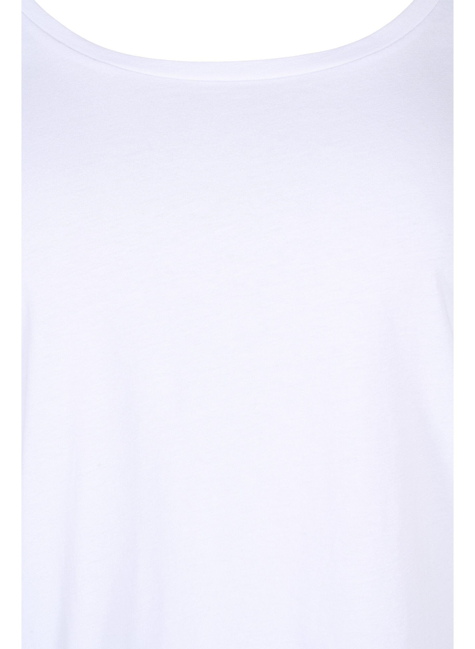 Zizzi2er-Pack Basic-Bluse aus Baumwolle, Navy B/B White, Packshot image number 3