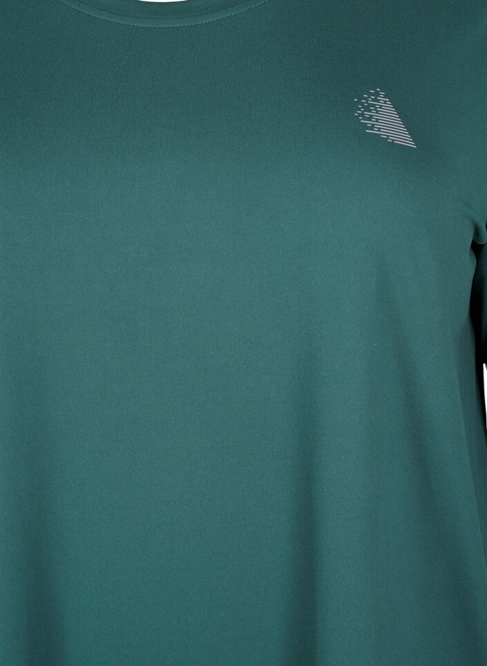 Trainingstop mit 3/4-&Auml;rmeln, Gr&uuml;n, Packshot image number 2