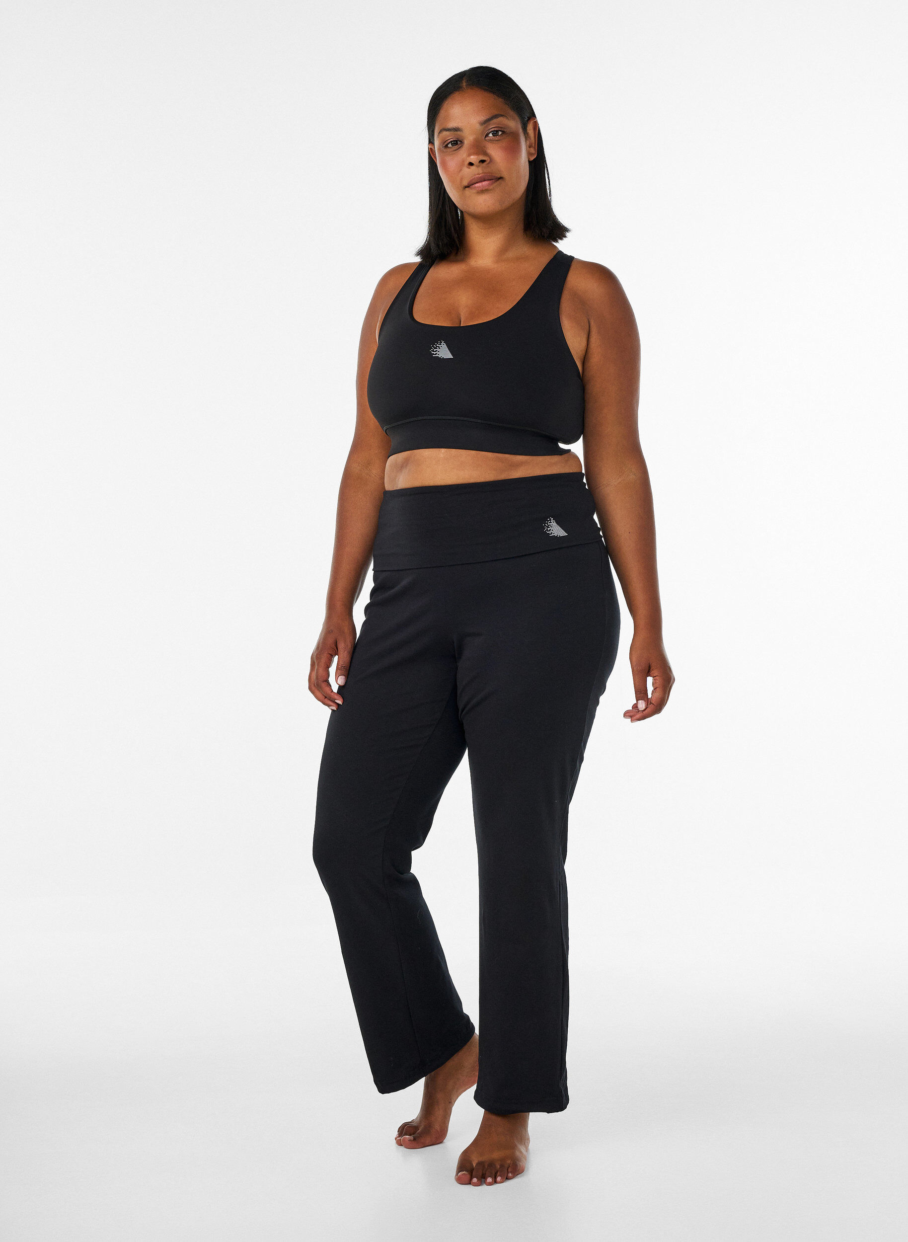 ZizziSporthose aus Baumwolle, Schwarz, Model image number 1