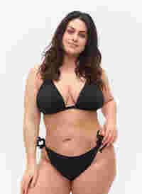 Bikinislip mit Bindebändern, Black, Model