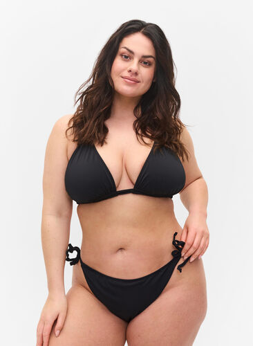 Bikinislip mit Bindebändern, Black, Model image number 0