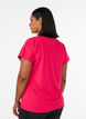 Lockeres Trainings-T-Shirt mit V-Ausschnitt, Pink, Model image number 2