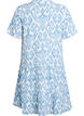 Kurzes A-Linien-Kleid aus Baumwollmusselin, Vanille, Packshot image number 1